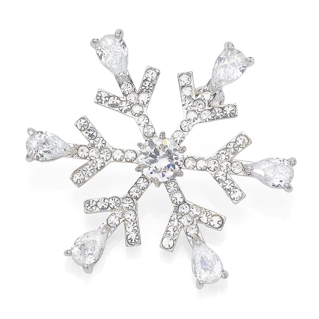 Broche Flocon de Neige En Folie