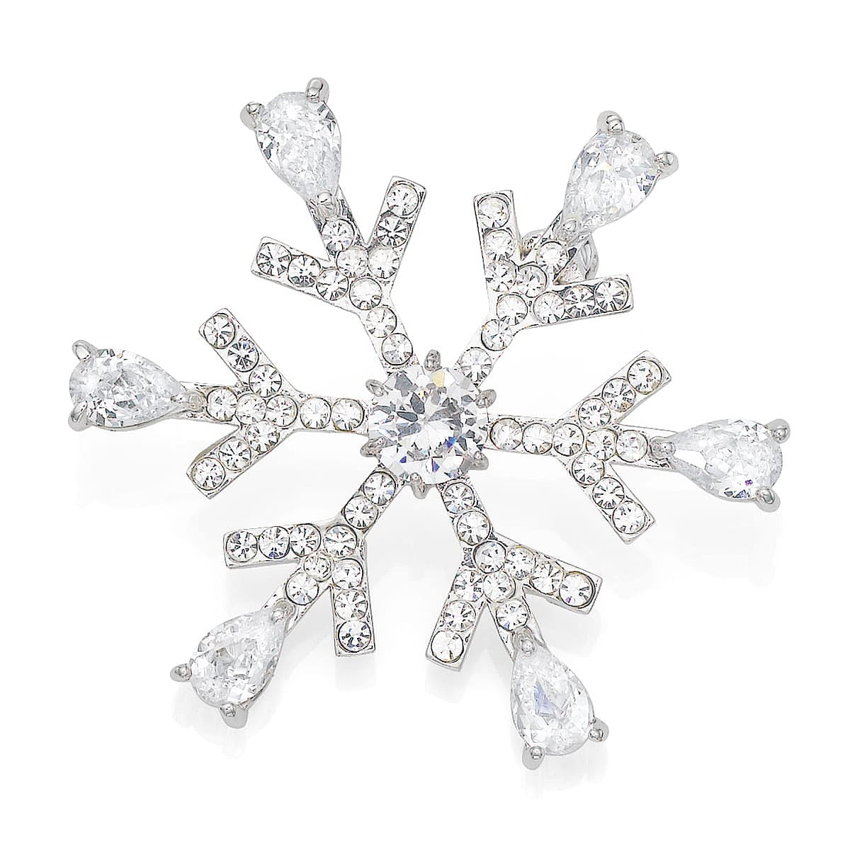 Broche Flocon de Neige En Folie